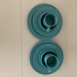 Kate spade turquoise 2 dinnerware sets